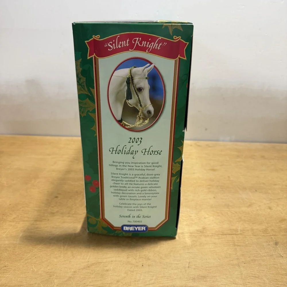 Breyer Silent Knight 2003 Holiday Horse Figure Arabian 700403 NEW SEALED CLEAR